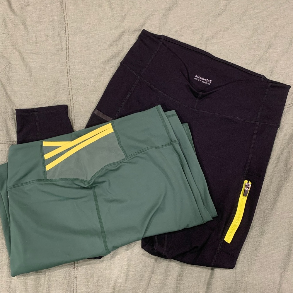 2️⃣ pairs Motion 365 leggings by Fabletics